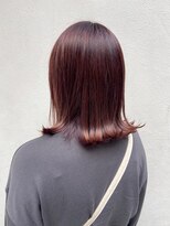 フロート 小阪店(float) モカブラウン_マロンベージュ Aラインボブ かきあげ