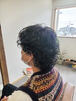 ヨハク(yohak)&nbsp;メンズウルフ×スパイラルパーマ