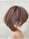ひし形ミディアムボブ☆40代からのヘアスタイル