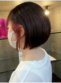 インナーイヤリングカラーチェリーピンクベージュマチルダボブ