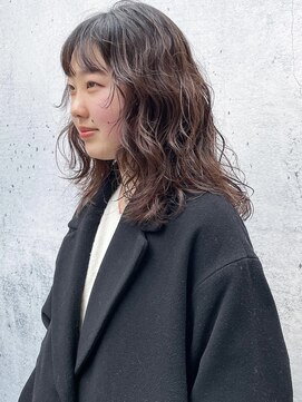 カフ(CAF) 川口春奈 風 スパイラルパーマ