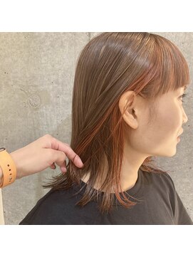 シーア(ciia) 外ハネロブ×ミルクティー×インナーアプリコット/ciia吉祥寺