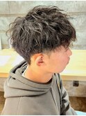 ツイストスパイラルパーママッシュメンズパーマ波巻きパーマ