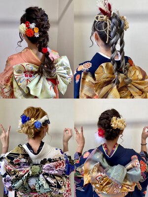 《成人式・卒業式・結婚式》【卒業式袴着付け+ヘアセット￥11000】流行のヘアセットを取り入れ最高の日を*