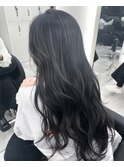コントラスト極ハイライト☆アッシュブラック