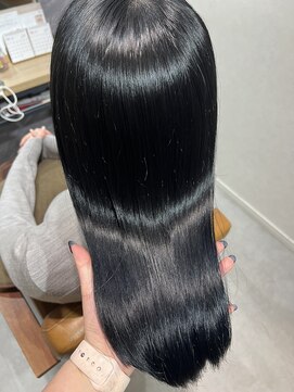 テラスヘア 新潟駅南(TERRACE hair) 【艶髪】暗めでも透明感◇ブルーブラック