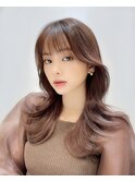 くびれヘアレイヤーカット顔まわりカット小顔ヘア似合わせカット