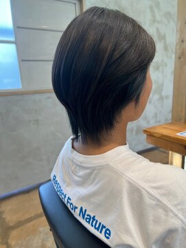 ポルム パプリカ(polum paprika) ナチュラルショートブルーインナーカラー