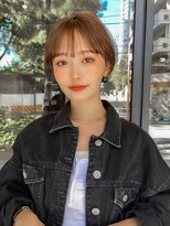 ギークス(GEEKS)&nbsp;【GEEKS渋谷】耳かけショートボブ/シースルーバング/美髪/春ヘア