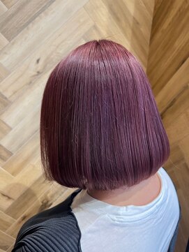 アース 岩槻店(HAIR&MAKE EARTH) 大人可愛いエアリーボブラベンダーカラー