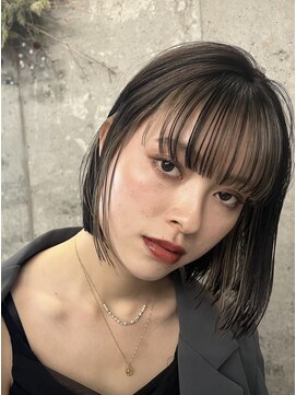 パール(PEAR+L) フェイスフレーミング+インナーカラー