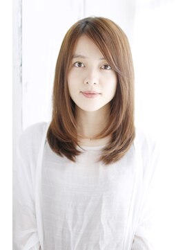 シュシュット(chouchoute) 美髪質改善ピンクブラウンエアリーロング切りっぱなしボブ/129