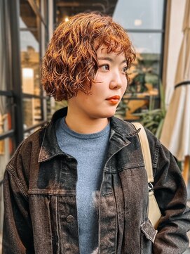 ヴヴ(Bub) wave perm/ベージュ 前髪パーマ ボブパーマ 抜け感