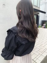 グロウ 丸の内(GLOW)&nbsp;グレージュオリーブベージュ顔周りカット韓国風前髪甲府美容室