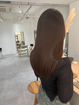 2195ヘアー 世田谷代田(2195hair) 地毛風カラー/黒髪ロング/艶髪ロング/髪質改善