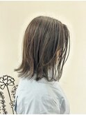 ローライト/切りっぱなしボブ/透明感カラー