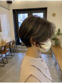 【GOOD  DAY  HAIR】ショート バレイヤージュ  ケアブリーチ 