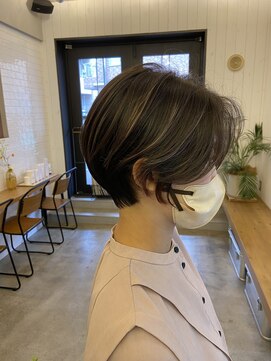 グッデイ ヘアー(GOOD DAY HAIR) 【GOOD  DAY  HAIR】ショート バレイヤージュ  ケアブリーチ