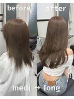 ベレーザシェルト(Beleza scelto)&nbsp;14360渋谷エクステブリーチダブルカラー韓国レイヤーアッシュ