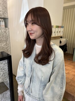 サイン ハニー(Sign honey)の写真/こだわりの顔周りカットで可愛さ持続♪イルミナカラーとの相性抜群！Sign honeyで理想のstyleを手に入れて