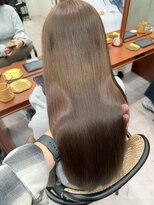 モク 立川(moc)&nbsp;韓国風レイヤーカットブリーチダブルカラー前髪