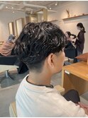 パーマ風マッシュ
