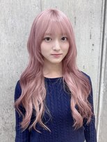 サンク 原宿 表参道(cinq) ダブルカラーハイトーンカラーピンクブラウンベージュカラー30代