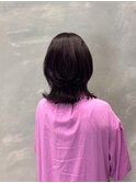 くびれミディウルフ×軽やかレイヤー