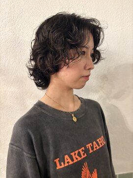 nimes栄 パーマ/レイヤーカット/ボブ 【ニーム】【12月2日NEW OPEN(予定)】 kaon ボブウルフ ショートレイヤーパーマ