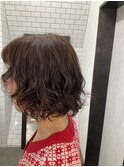 セミウエットボブパーマ