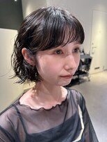 アム(amu)&nbsp;ボブパーマ/パーマボブ/黒髪ボブ/ショートパーマ/黒髪パーマ