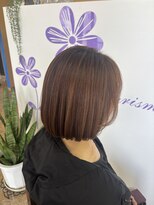 イチ(ICHI)&nbsp;イルミナカラーでつくる大人可愛いコーラルボブ☆