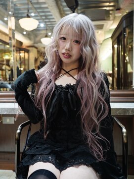 スリー(three) WHITE × PALE PINK【インナーカラー】