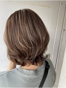 ハープット 府中けやき並木店(HearPut) くびれショート/ボブ/レイヤー/外ハネ/美髪/ベージュ/グレージュ