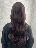 アイリス 天文館店(AIRIS)&nbsp;ロングレイヤー アッシュブラウン 透明感カラー くびれヘア 艶髪