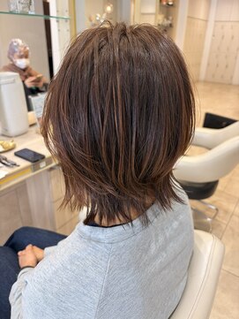 アッシュ 仙川店(Ash) 30代40代50代大人可愛いシャギーショートウルフカットレイヤー