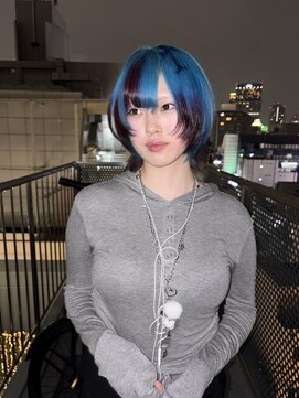 エル オオサカ 心斎橋店(L. OSAKA) ブルー×デザインカラー
