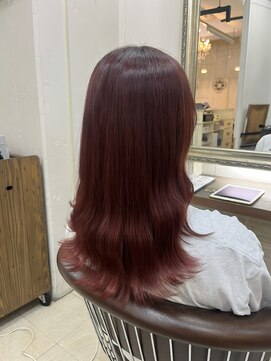 ヘアーアンドメイク シークタチカワ 立川店(Hair&Make Seek) 【兒玉】重たく見せない！ブリーチ無し高発色チェリーレッド