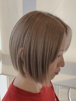 ヘアーサロン リアン 鴻巣店(hair salon Rien) ダブルカラーで叶えるミルクティーベージュボブ