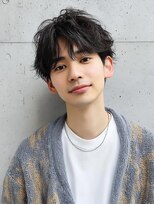 ウェルズ グランデ 奈良店(Well's GRANDE)&nbsp;くしゃっと動く黒髪マッシュ