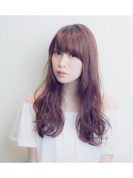 アピッシュ シーナ 海老名店(apish ciena) *モテワイドバング×愛されラフカールセミロング♪