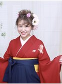 卒業式袴着付けヘアセットヘアアレンジsola:neolive相模大野店
