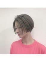 バングヘアーデザイン(BANG HairDesign) ハンサムショート×グレージュ