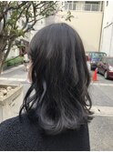 暗髪グレージュ