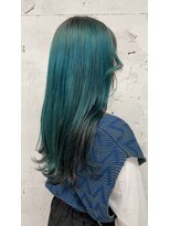 ヘアアトリエコモノ(hair l'atelier KoMoNo) 【2bleach】韓国風！エメラルドグリーン