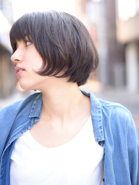 シャロン(SHARON) 【SHARON原宿】大人可愛い×前下がりひし形小顔ボブ丸みショート
