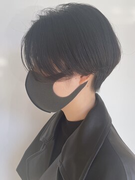 モリオフロムロンドン 原宿本店(morio from London) 【morio 原宿】大人黒髪ハンサムショート刈り上げツーブロック