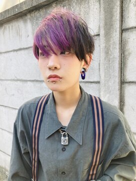 アストロ デザイン オブ ヘアー(ASTRO design of hair) グレージュカラー/ボブウルフ/黒髮カタログツーブロックマッシュ