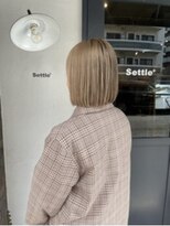 セトル(Settle)&nbsp;ミルクベージュボブ