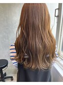 [kichi.] セミロング×明るめベージュ